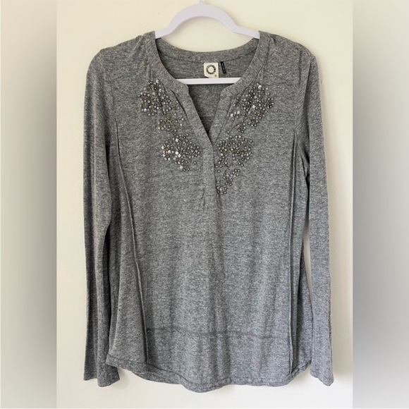 Anthropologie Akemi + Kin Y2K Sequined Top - Picture 3 of 8